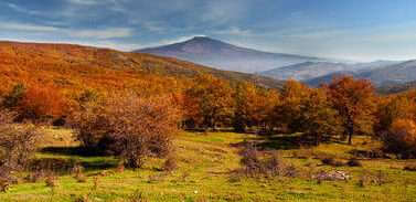 Mount Etna Nebrodi Park Autumn day Sicily Italy
