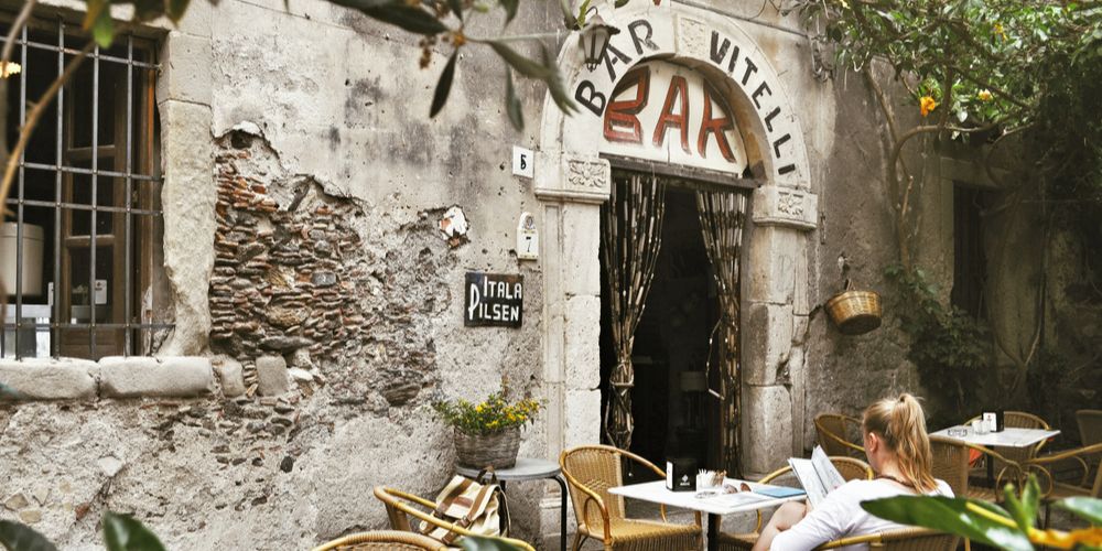 Bar in Sicily, Italy