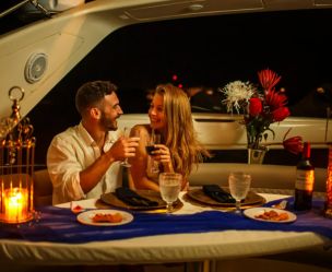 Romantic Dinner on the Boat